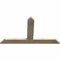 Ekena Millwork Portland Rough Sawn Timber Gable Bracket, Douglas Fir, 60"W x 35"H x 2"D x 6"F, 14/12 Pitch GBW060X35X0206POR00RDF - alternate 3